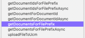 GetDocuments For File Prefix